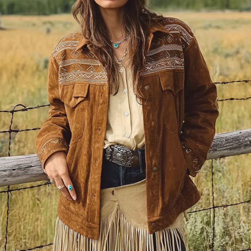 Brown Vintage Denim Jacket