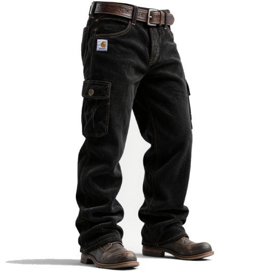 Men's vintage lable corduroy workwear cargo pants