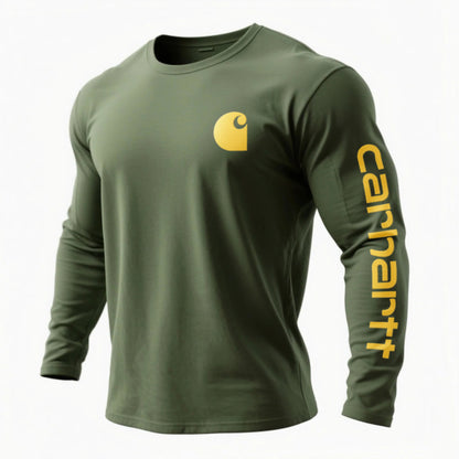 Casual round neck long-sleeved T-shirt pure cotton comfortable bottoming shirt