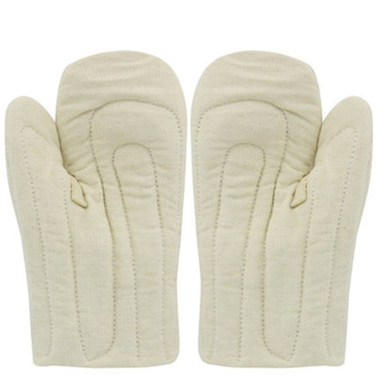 Thickened Heat-Resistant Cotton Oven Mitts – Anti-Scald Kitchen Gloves