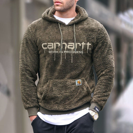 Street Lettering Embroidered Hoodie