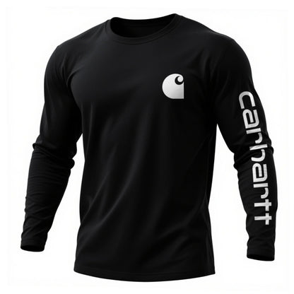 Casual round neck long-sleeved T-shirt pure cotton comfortable bottoming shirt