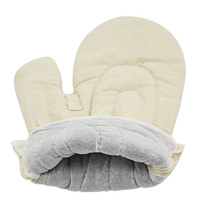 Thickened Heat-Resistant Cotton Oven Mitts – Anti-Scald Kitchen Gloves