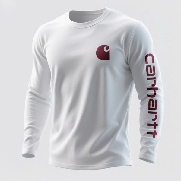 Casual round neck long-sleeved T-shirt pure cotton comfortable bottoming shirt