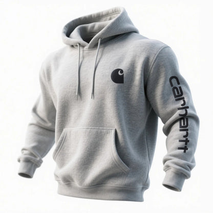 Loose casual hooded sweatshirt