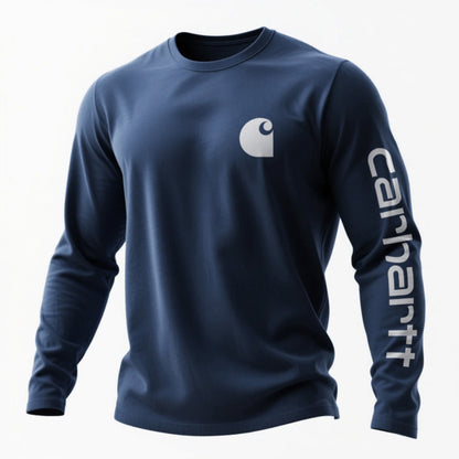 Casual round neck long-sleeved T-shirt pure cotton comfortable bottoming shirt