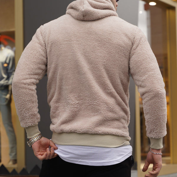 Fashionable lettering brand embroidered hoodie