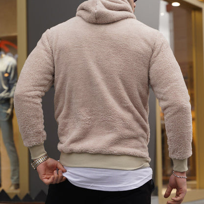 Fashionable lettering brand embroidered hoodie