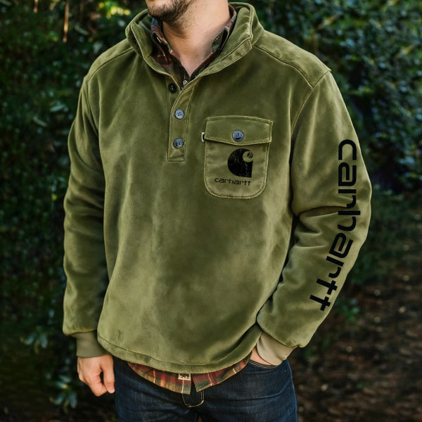 Casual brand pocket sweatshirt