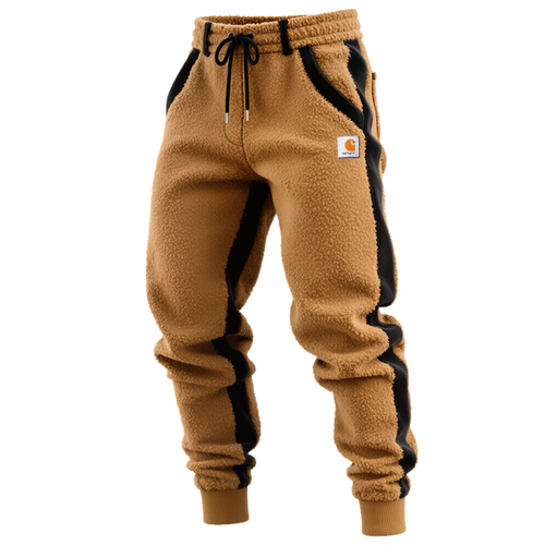 Men's Vintage Winter Fleece Jogger Pants