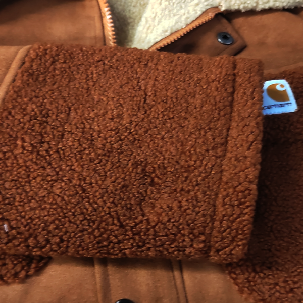 Men's Vintage Suede Patchwork Lamb Fleece Multi-Pocket Reverse Collar Outdoor Jacket