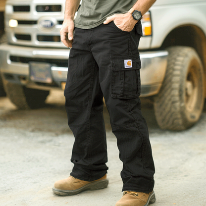 Vintage Cargo Pants with Multi-Pocket Design for Outdoor Adventures