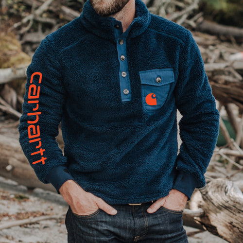 Outdoor Print Stand Collar Sweatshirt