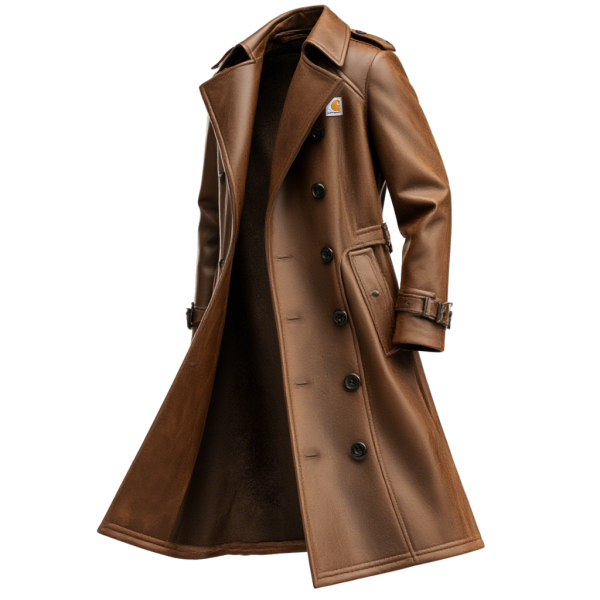 Classic Double-Breasted Trench Coat for Men - Perfect for Fall and Winter Outfits