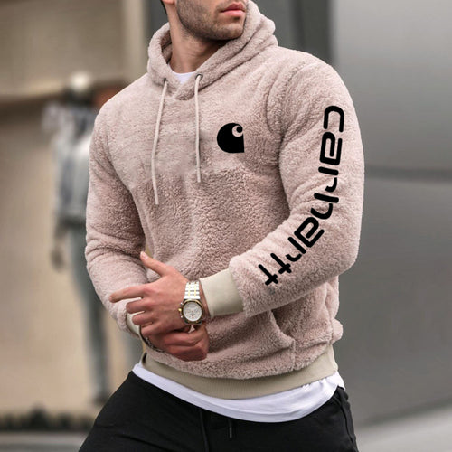 Fashionable lettering brand embroidered hoodie