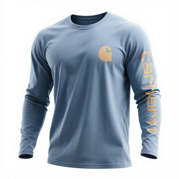 Casual round neck long-sleeved T-shirt pure cotton comfortable bottoming shirt