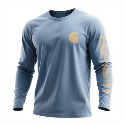 Casual round neck long-sleeved T-shirt pure cotton comfortable bottoming shirt