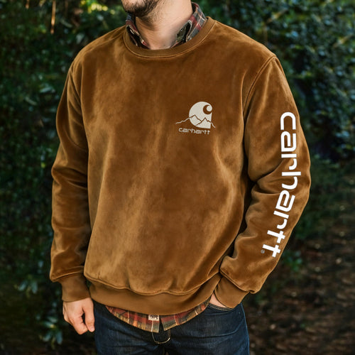 Casual outdoor brand print sweatshirt