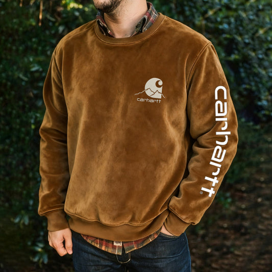 Casual outdoor brand print sweatshirt