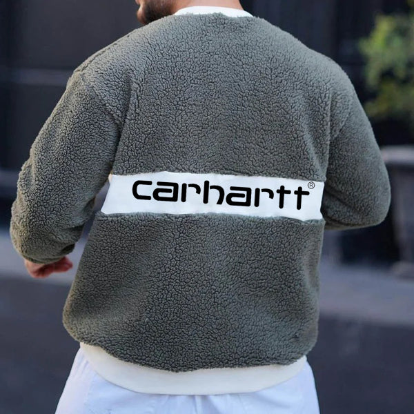 Street brand patchwork oversized sweatshirt