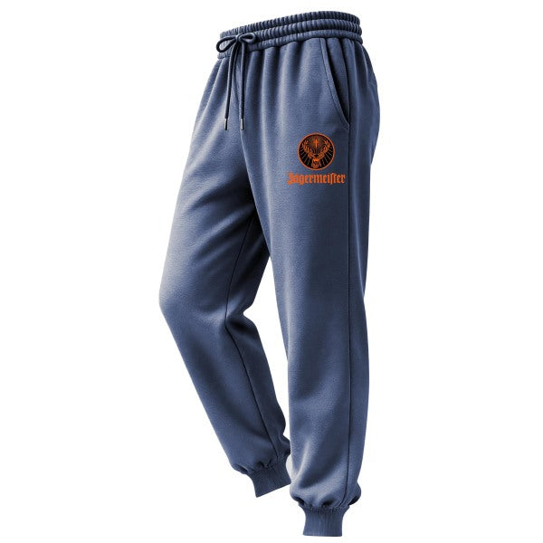 Men's Vintage Deer Letter Print Elastic Drawstring Jogging Pants Sweatpants