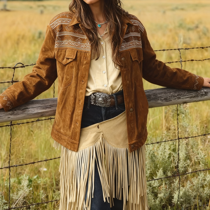 Brown Vintage Denim Jacket