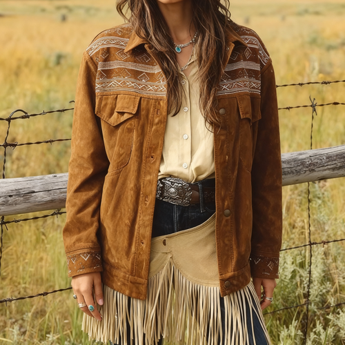 Brown Vintage Denim Jacket