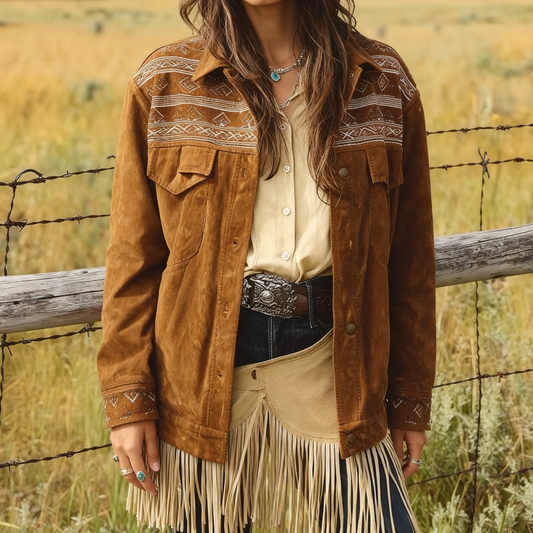 Brown Vintage Denim Jacket