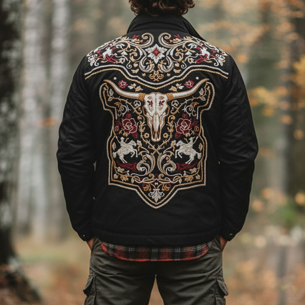Embroidered Western - Style Jacket