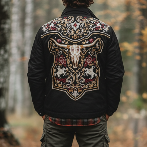 Embroidered Western - Style Jacket